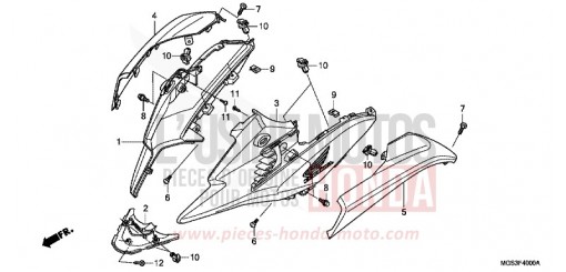 SIDE COWL NC700XAD de 2013